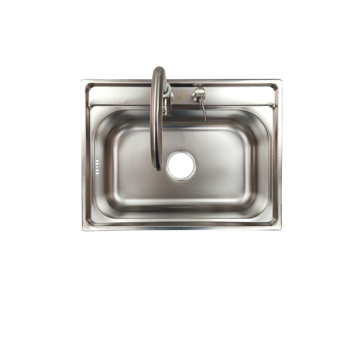 GENERICO - LAVAPLATOS 60x45 SOBRE CUBIERTA + LLAVE + DISPENSADOR