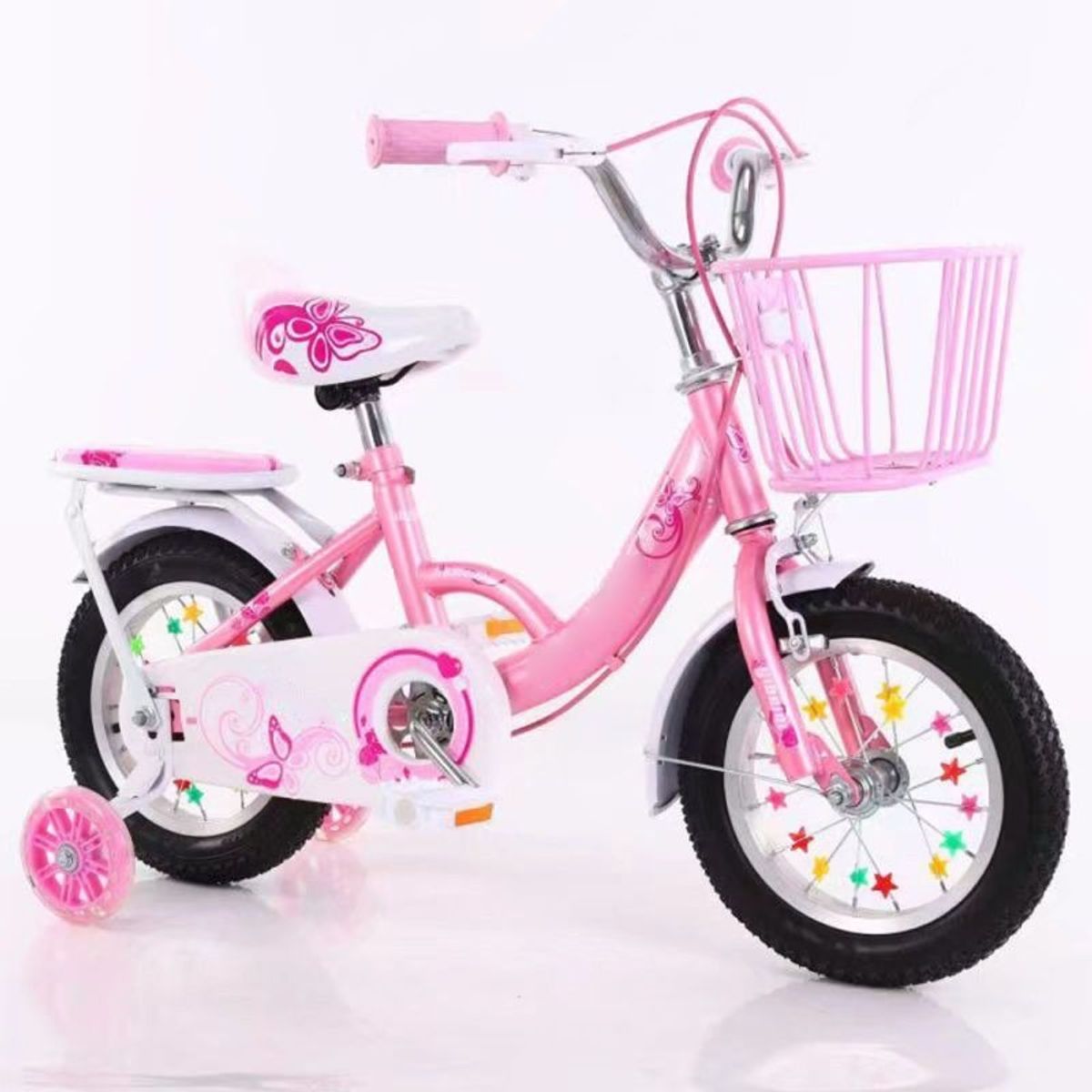 U BUY - Bicicleta infantil rosa 16 pulgadas de regalo