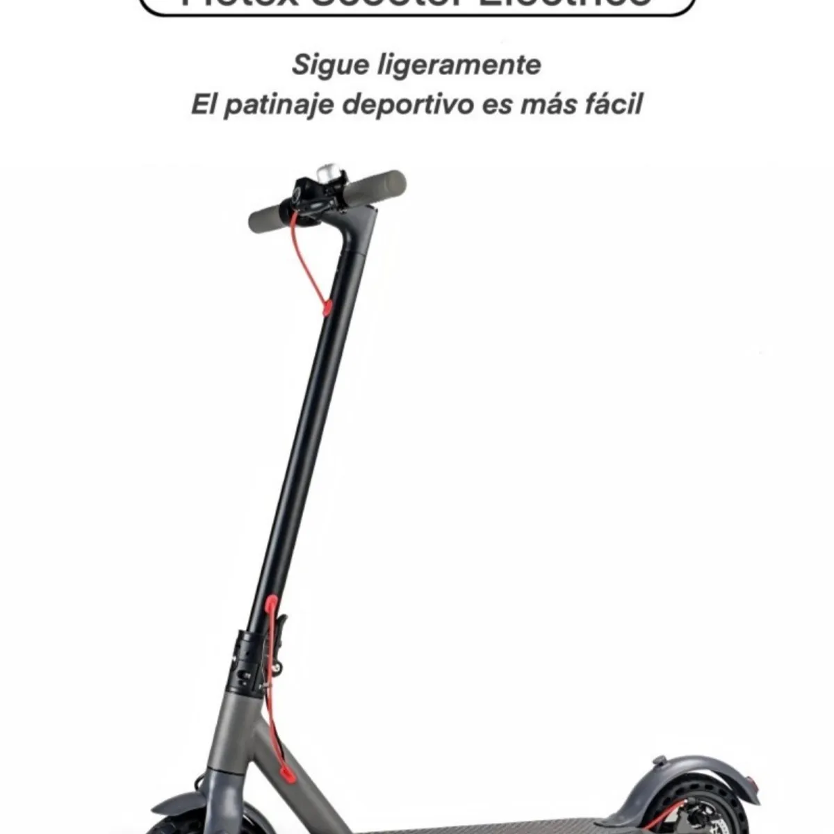 METEX - Scooter Adulto Eléctrico Plegable 25 Km/h Negro