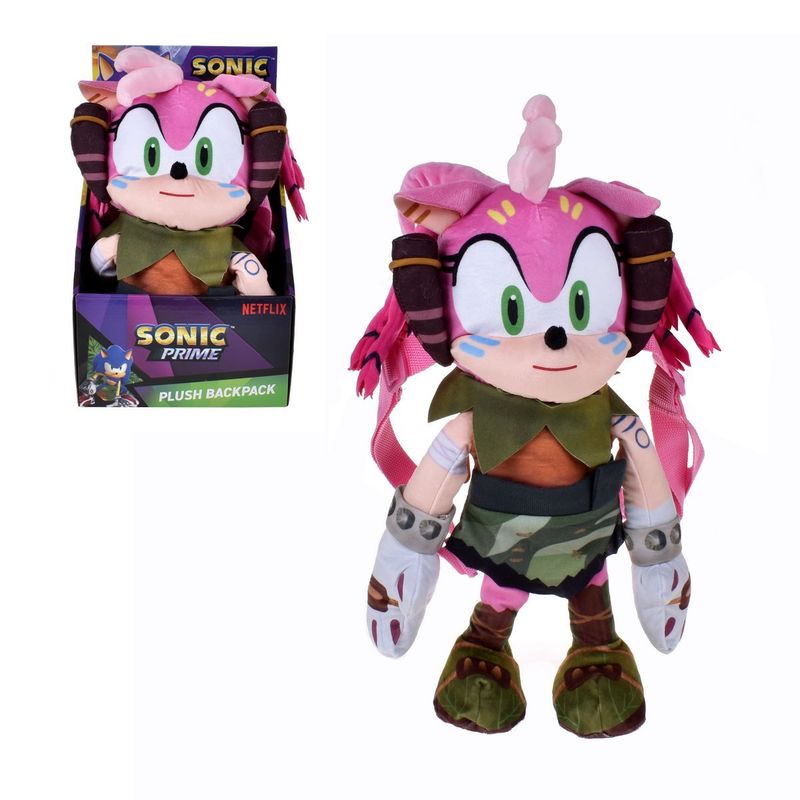 SONIC - PELUCHE MOCHILA SONIC DE 30 CMS - AMY ROSE