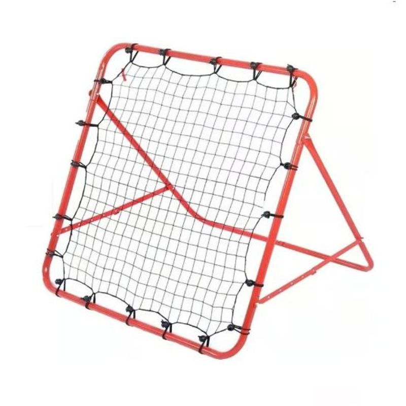 GENERICO - Red de rebote portátil para entrenamiento de porterías 100 cm rojo