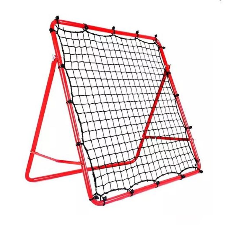 GENERICO - Red de rebote portátil para entrenamiento de porterías 1x1 m rojo