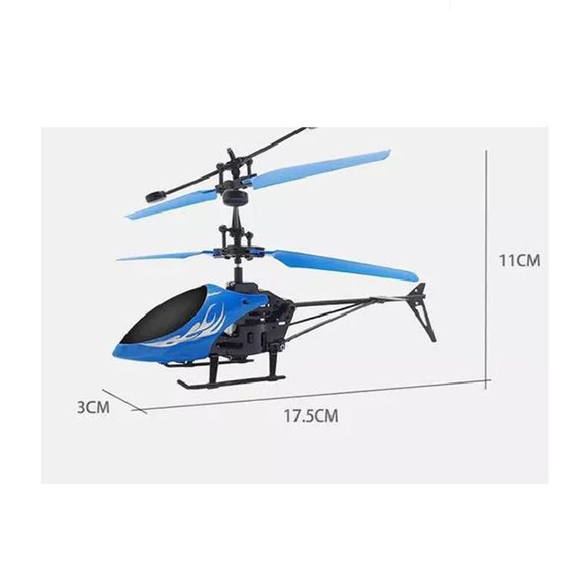 GENERICO - Helicóptero volador mini dron control remoto celeste