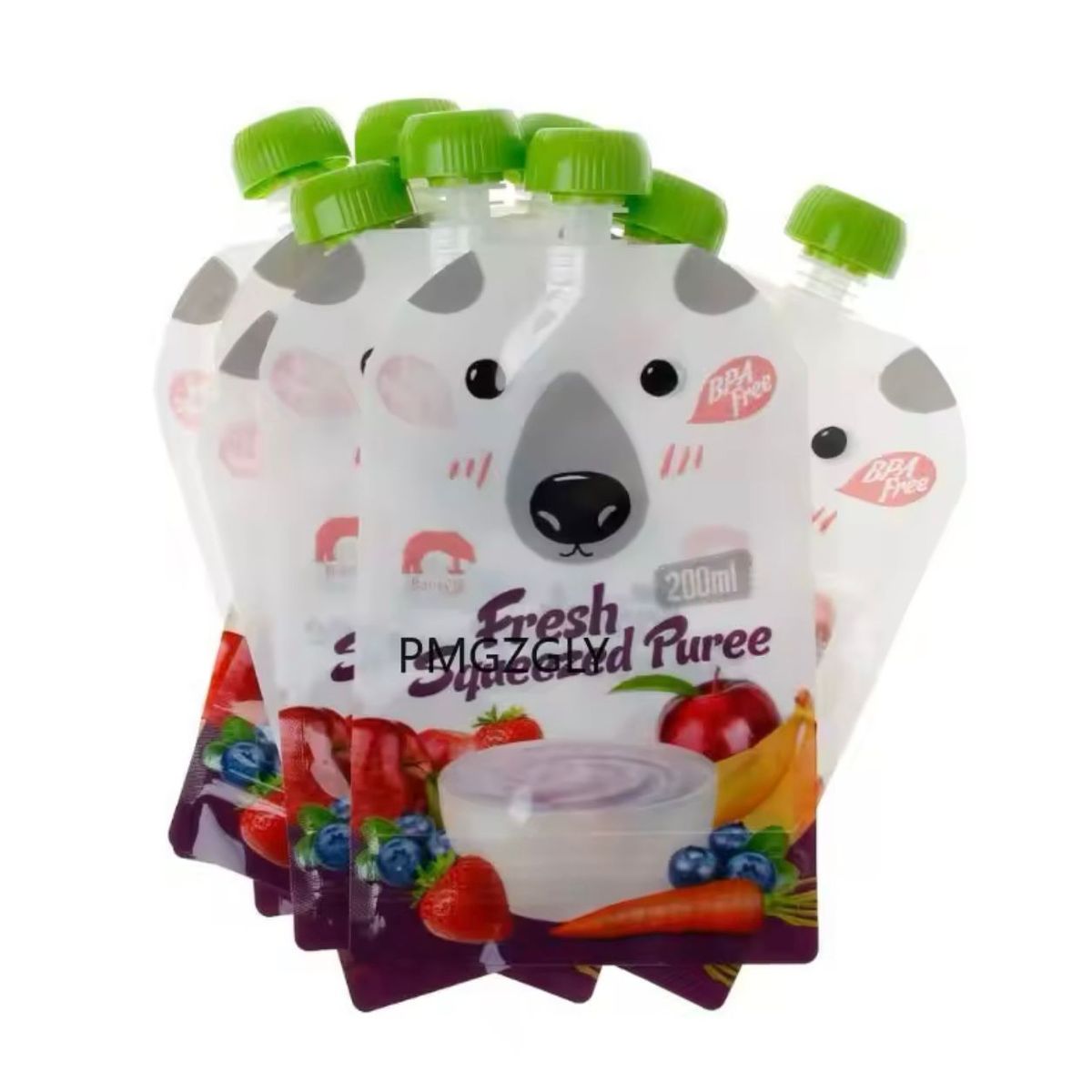 GENERICO - Pack 10 Bolsas Reutilizable Para Papillas Y Compotas Bebés