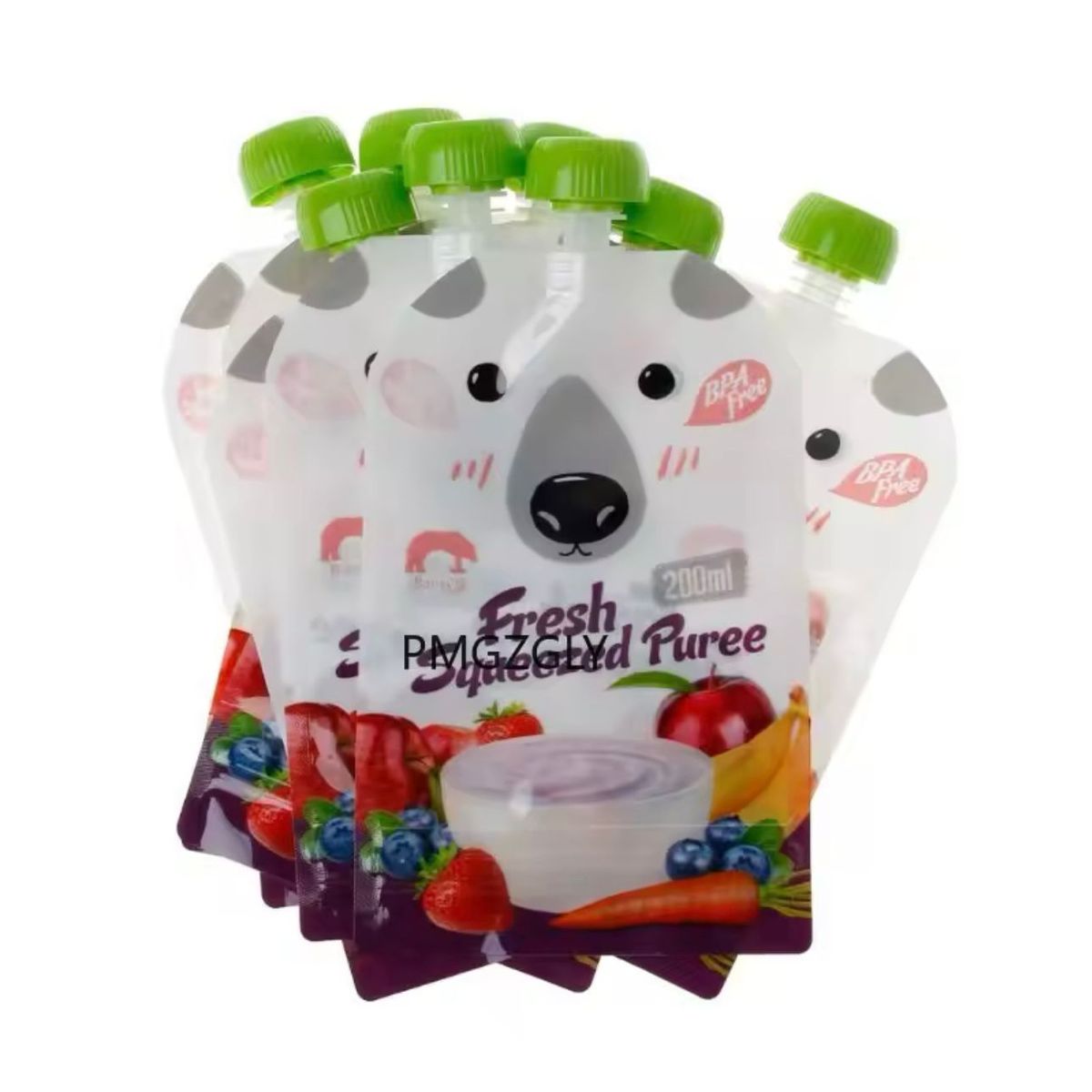 GENERICO - Pack 10 Bolsas Reutilizable Para Papillas Y Compotas Bebés