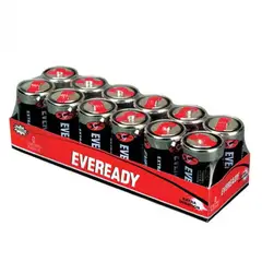 EVEREADY - Pack 12 Pilas D Super Heavy Duty