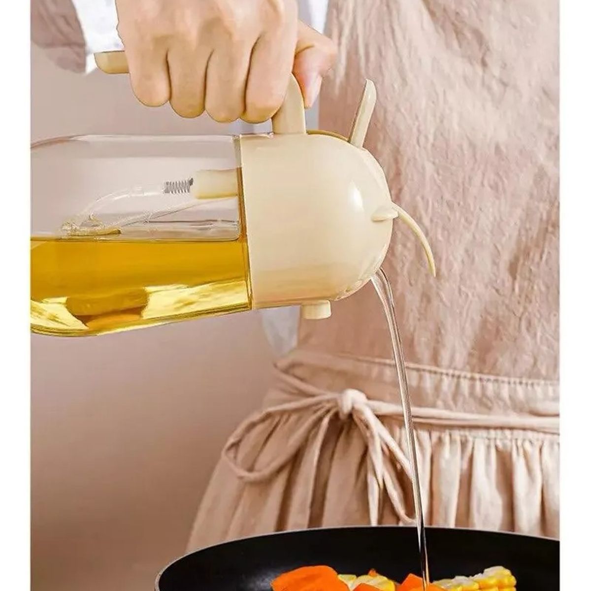 GENERICO - Pulverizador Dispensador De Aceite Botella 580 Ml 2 En 1