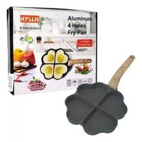 Sartén Antiadherente Para Panqueques 4 Agujeros Tipo Corazón