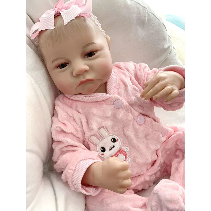 GENERICO - Muñeca Bebé Resborn Recién Nacida Silicona 45 cm