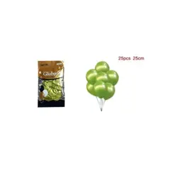 GENERICO - GLOBOS CROMADOS 25 CM 25 PCS