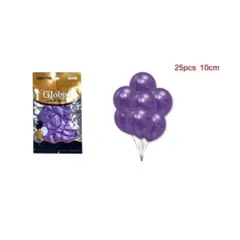GENERICO - GLOBOS CROMADOS 10 CM 25 PCS