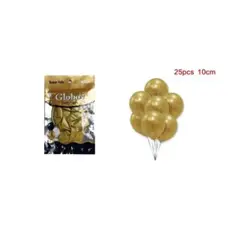 GENERICO - GLOBOS CROMADOS 10 CM 25 PCS