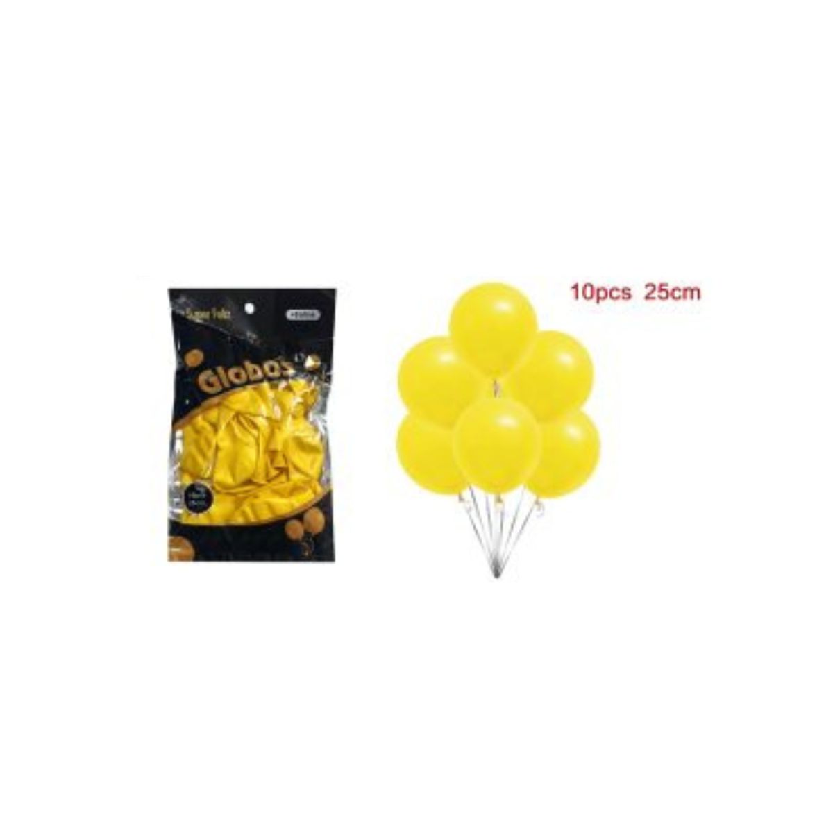 GENERICO - GLOBOS PERLADOS 25 CM 10 PCS