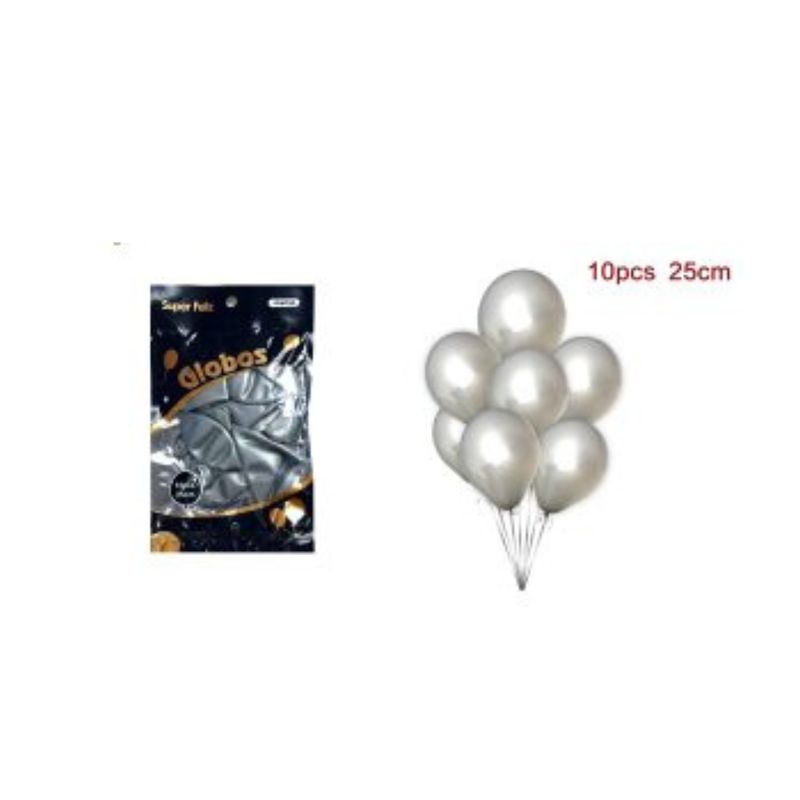 GENERICO - GLOBOS PERLADOS 10 CM 25 PCS