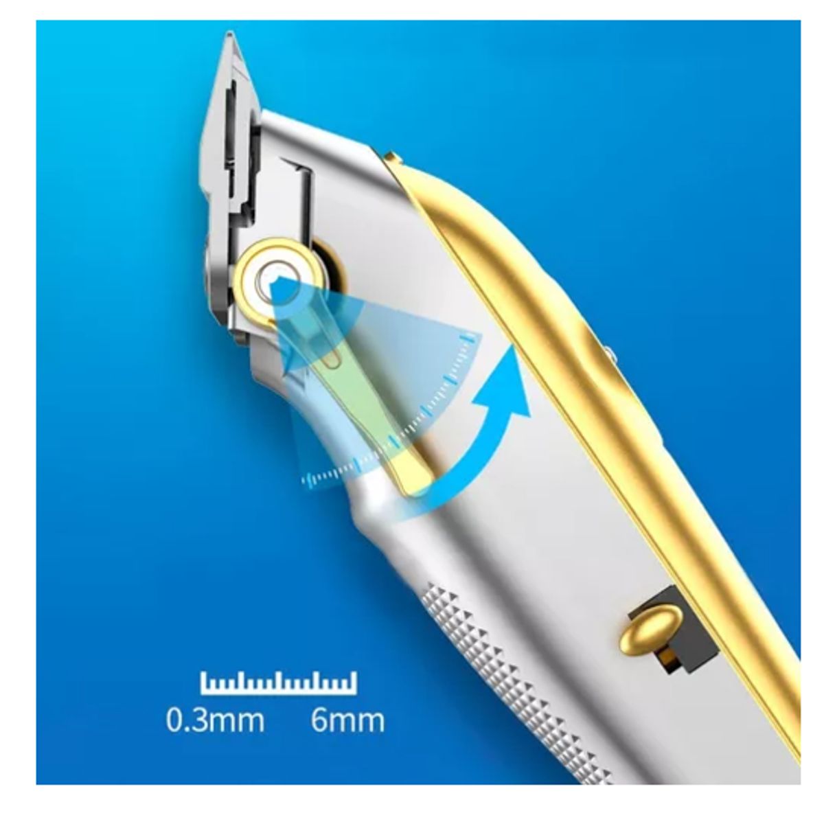 KEMEI - Cortadora De Pelo Kemei Km-53s Dorada 110v240v Color Dorado