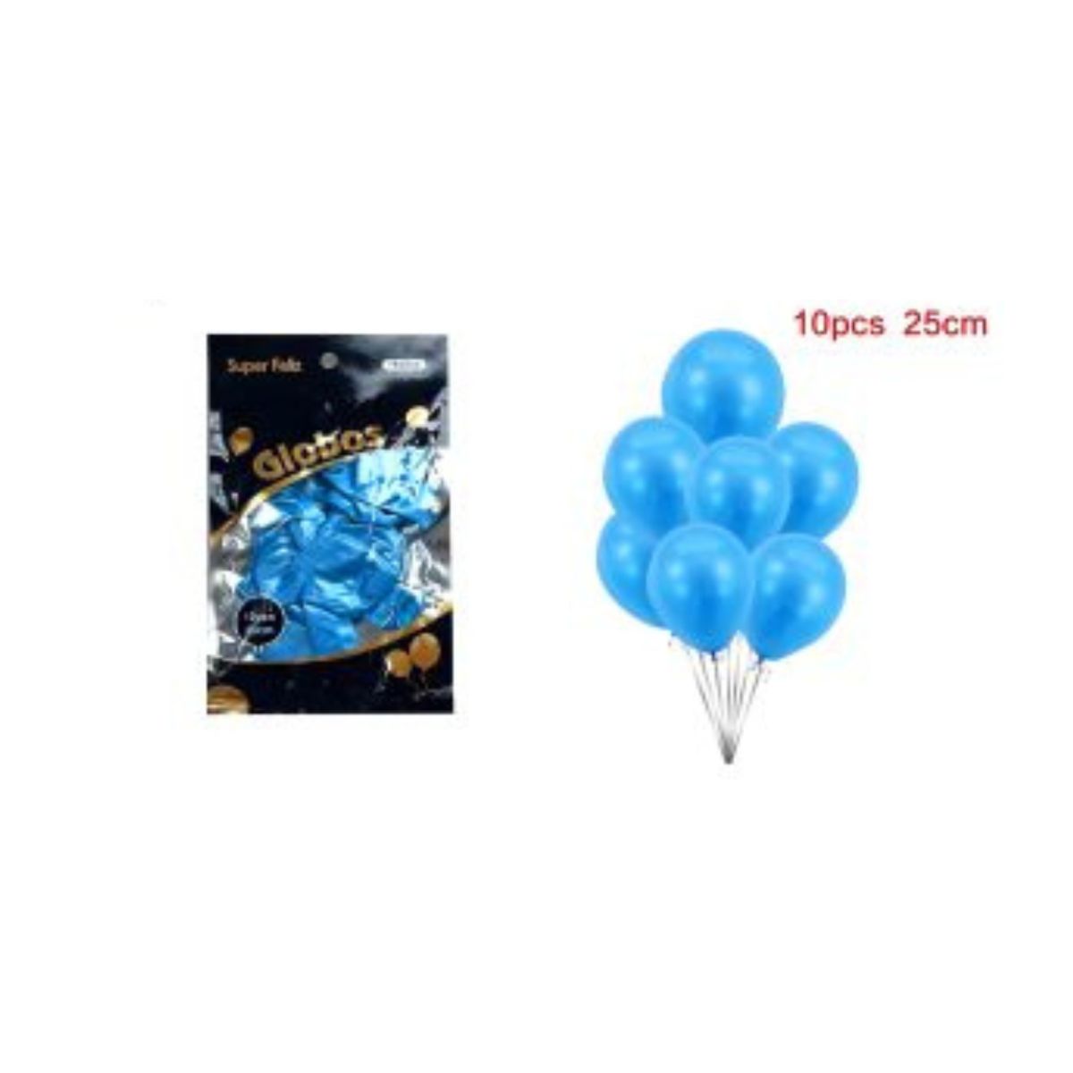 GENERICO - GLOBOS PERLADOS 25 CM 10 PCS