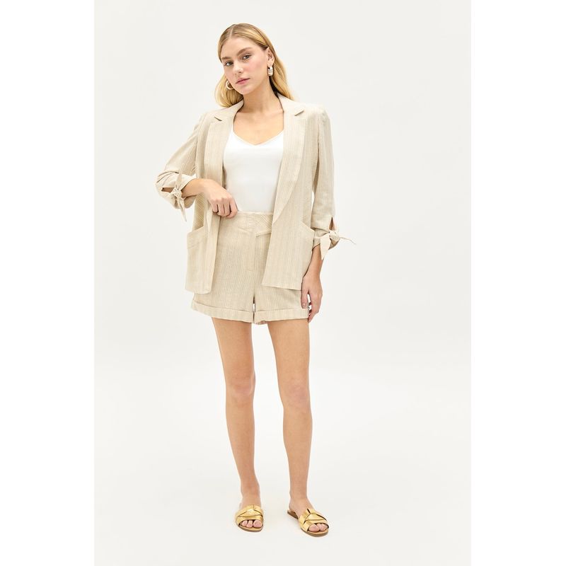 IO - Blazer Beige Mujer Io