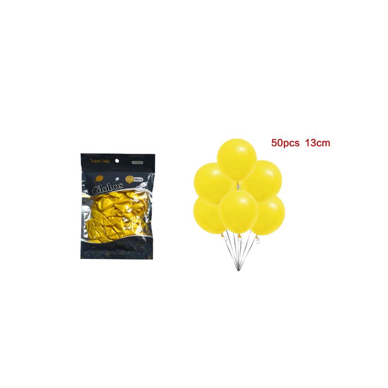 GENERICO - GLOBOS PERLADOS 13 CM 50 PCS