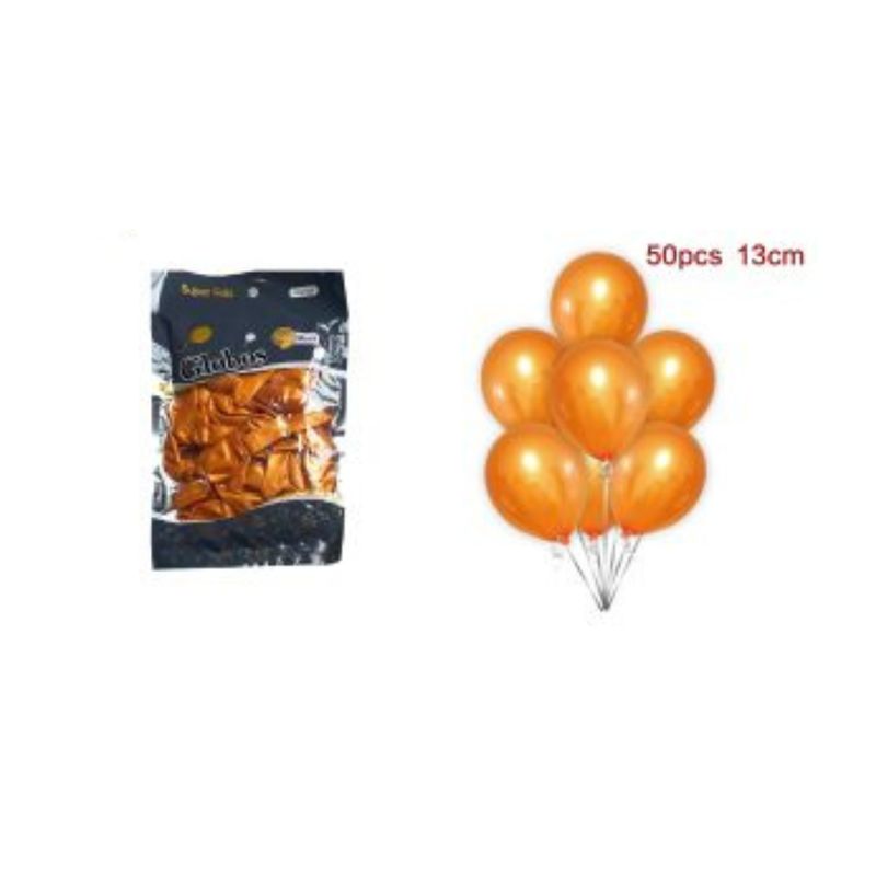 GENERICO - GLOBOS PERLADOS 13 CM 50 PCS