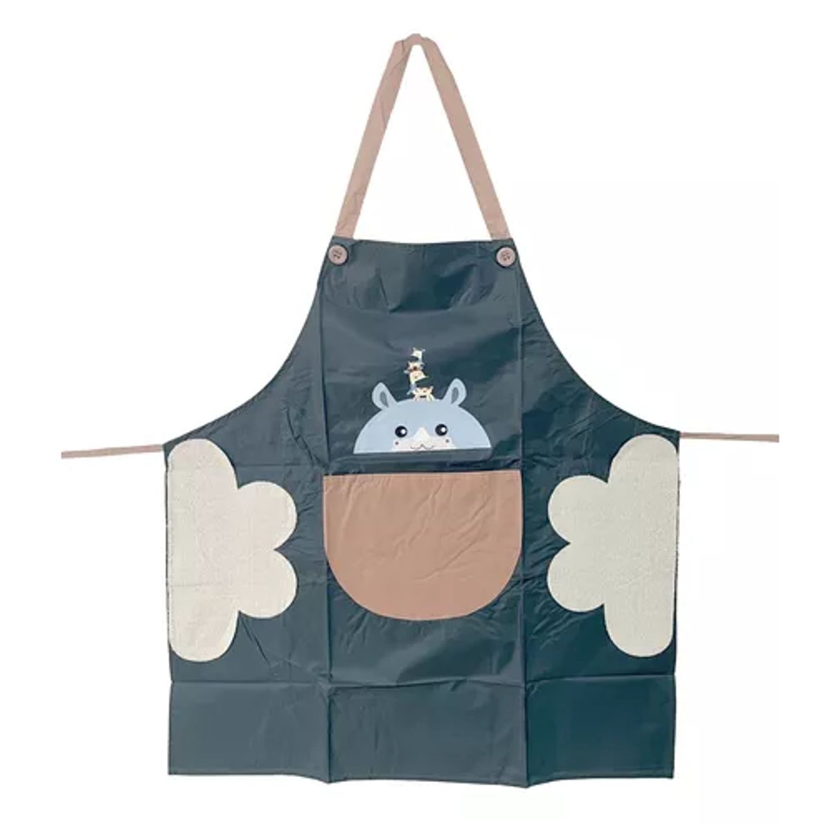 GENERICO - Delantal Pechera Mandil De Cocina Plástico Con Seca Mano