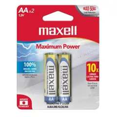 MAXELL - Pack 2 Pilas Alcalinas AA Blíster