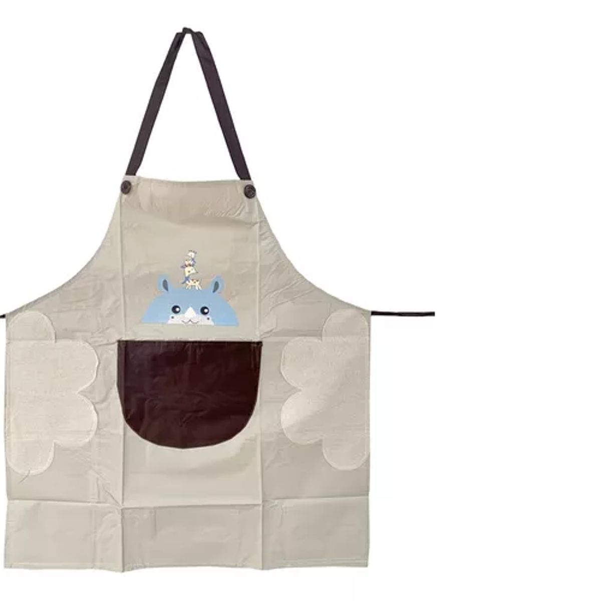 GENERICO - Delantal Pechera Mandil De Cocina Plástico Con Seca Mano