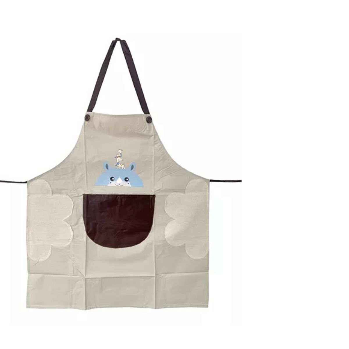 GENERICO - Delantal Pechera Mandil De Cocina Plástico Con Seca Mano