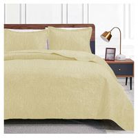 Cubrecama De Verano Quilt (Queen) - Amarillo - 2 plazas