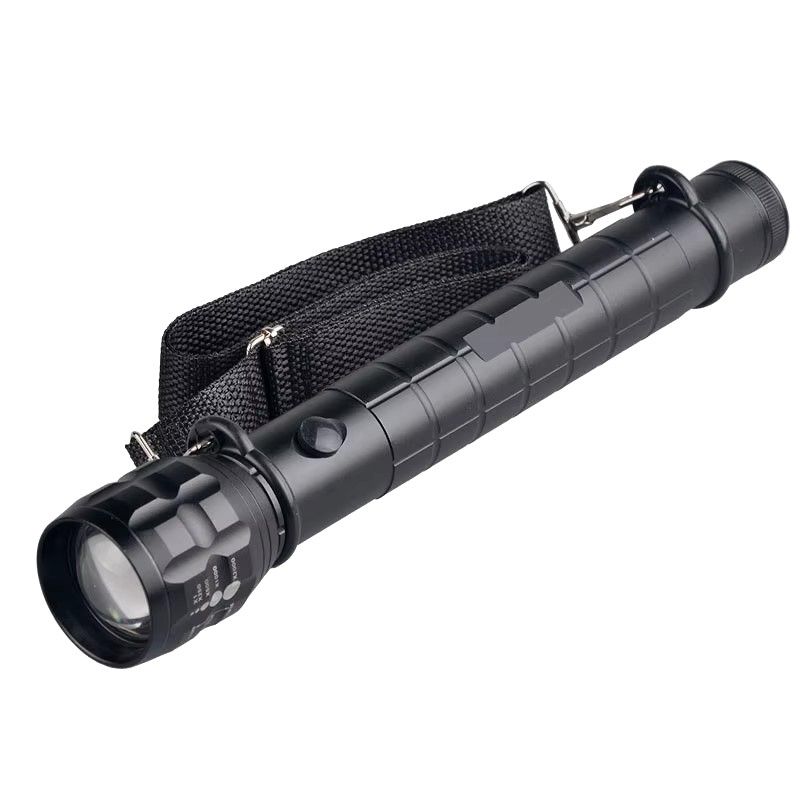 GENERICO - Linterna Táctica Led Aluminio 30cm a Pilas GK8033