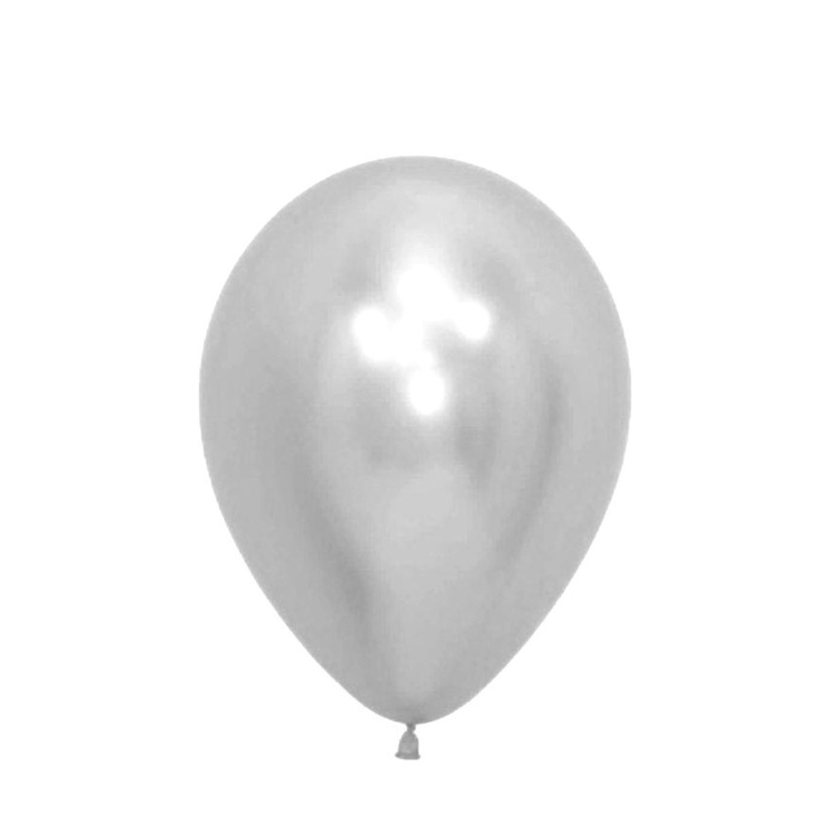 GENERICO - GLOBO 5 CHROME PLATEADO X25 UNID