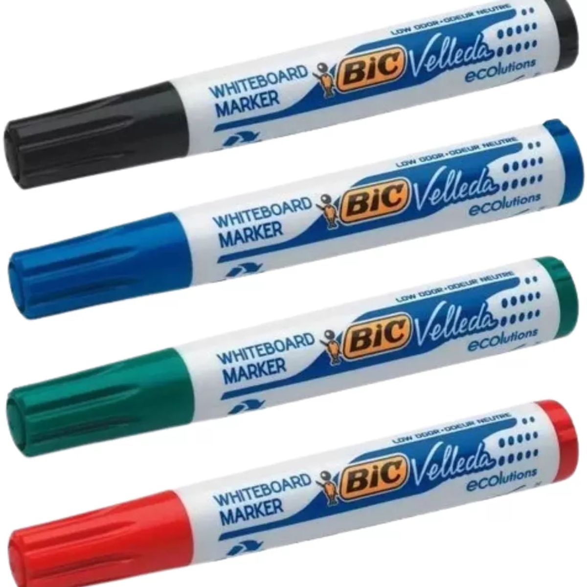 GENERICO - Marcador Para Pizarra BIC Eco Surtidos 4 Unidades Redondos