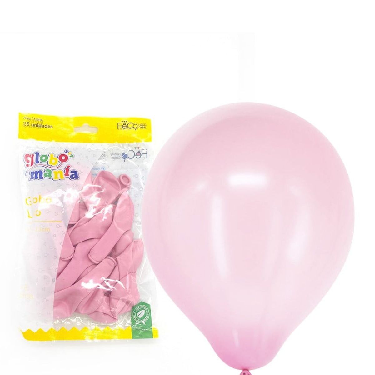 GENERICO - GLOBO 5 PASTEL ROSADO X25 UNID