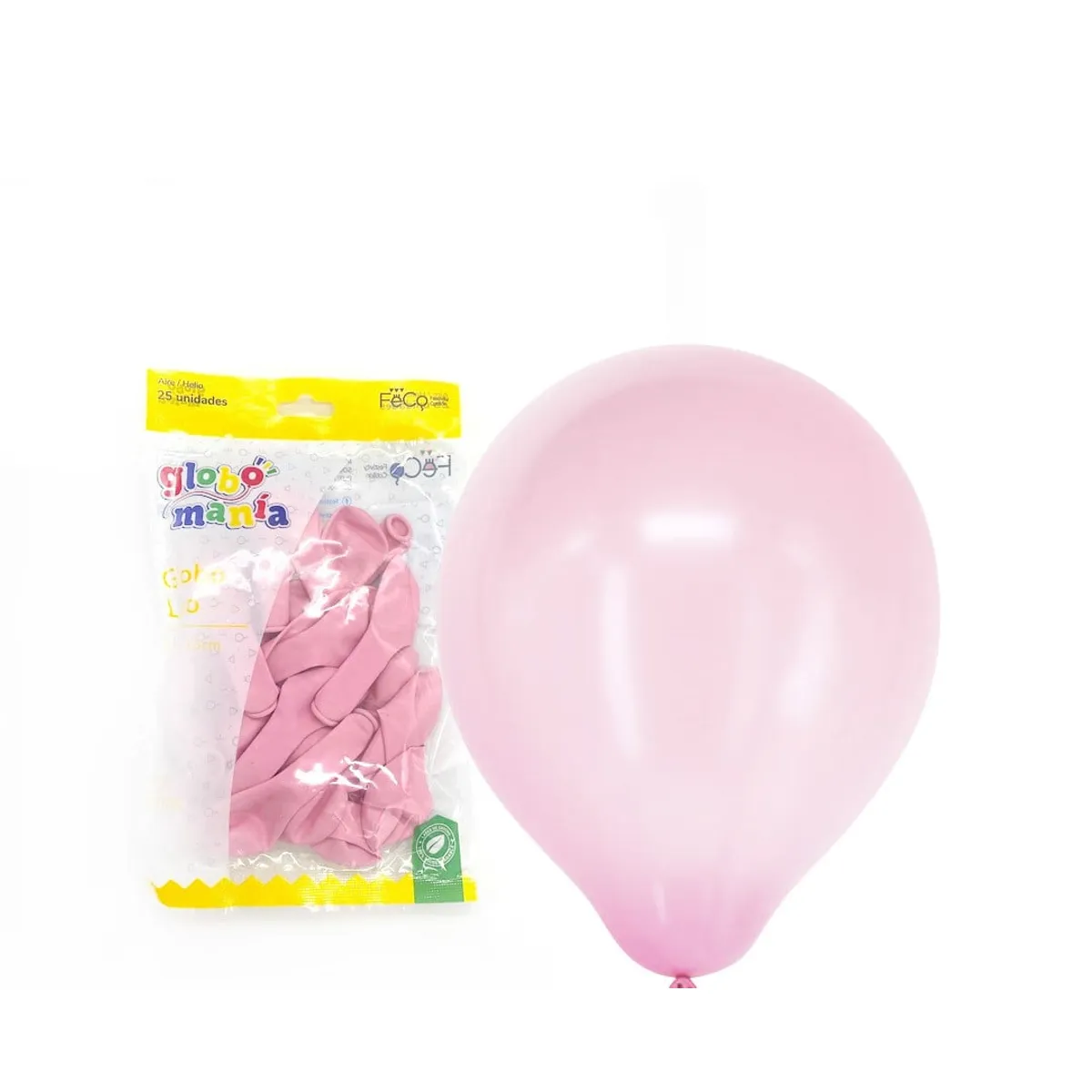 GENERICO - GLOBO 5 PASTEL ROSADO X25 UNID