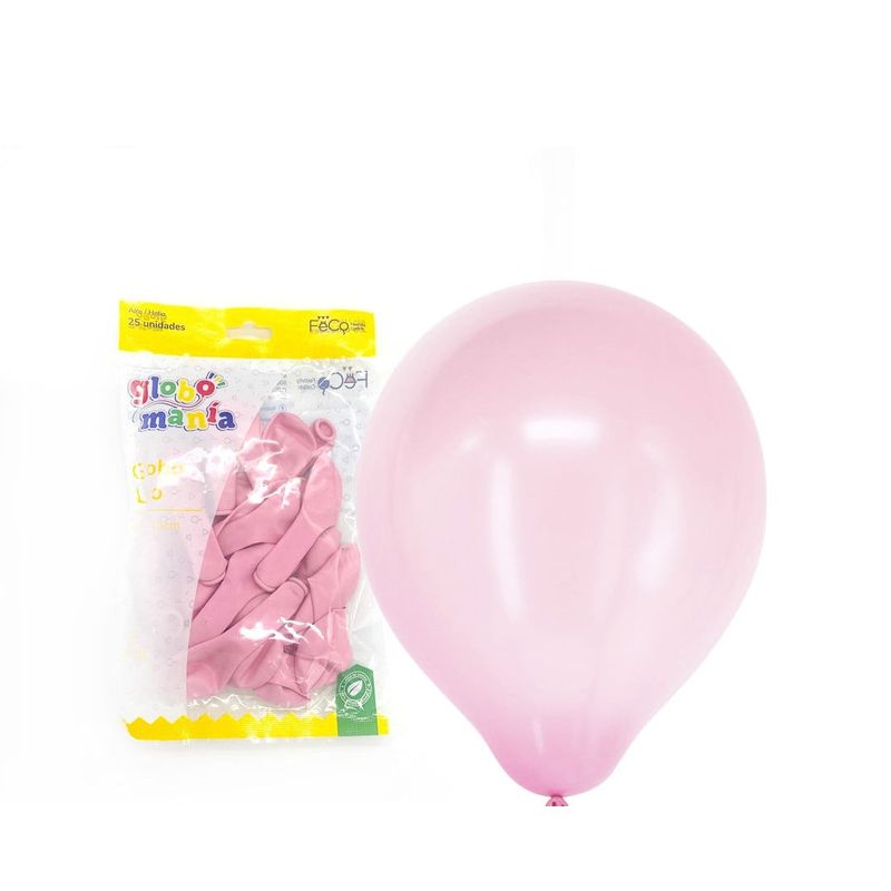 GENERICO - GLOBO 5 PASTEL ROSADO X25 UNID