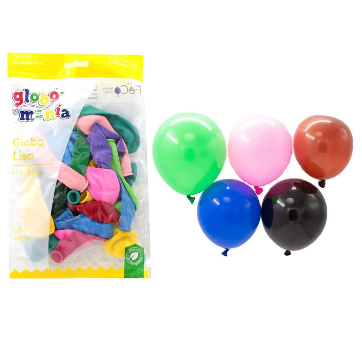 GENERICO - GLOBO 5 STANDARD MIX X25 UNI