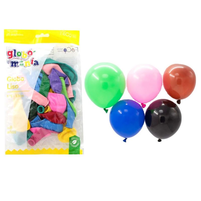 GENERICO - GLOBO 5 STANDARD MIX X25 UNI