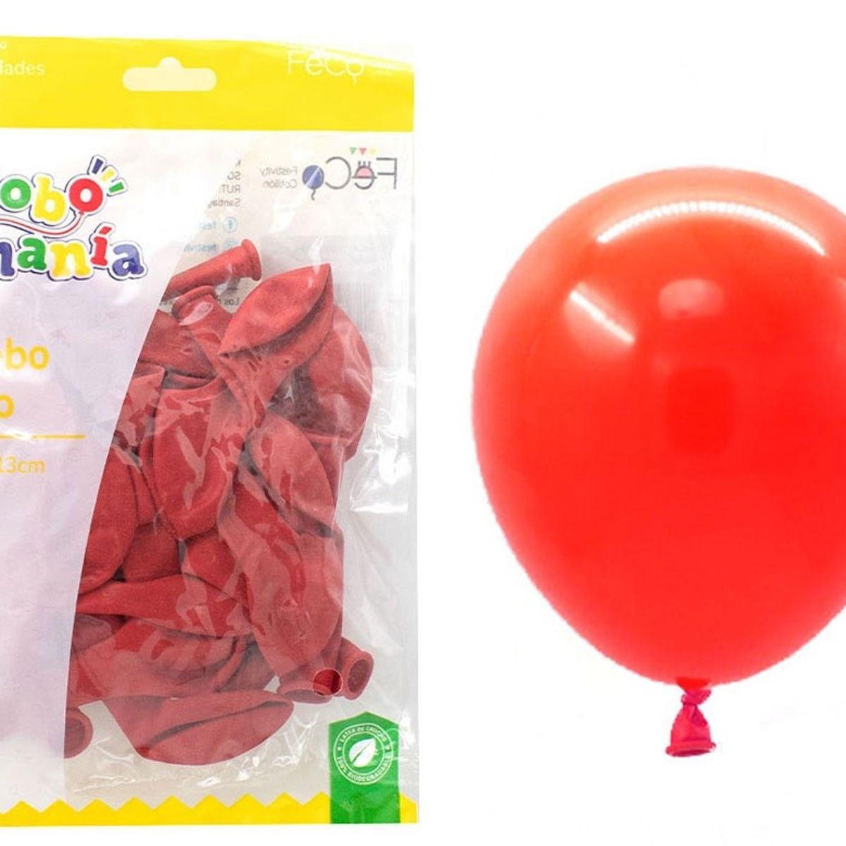 GENERICO - GLOBO 5 STANDARD ROJO X25 UNI