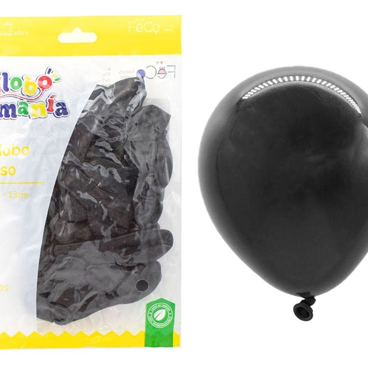 GENERICO - GLOBO 5 STANDARD NEGRO X25 UNI