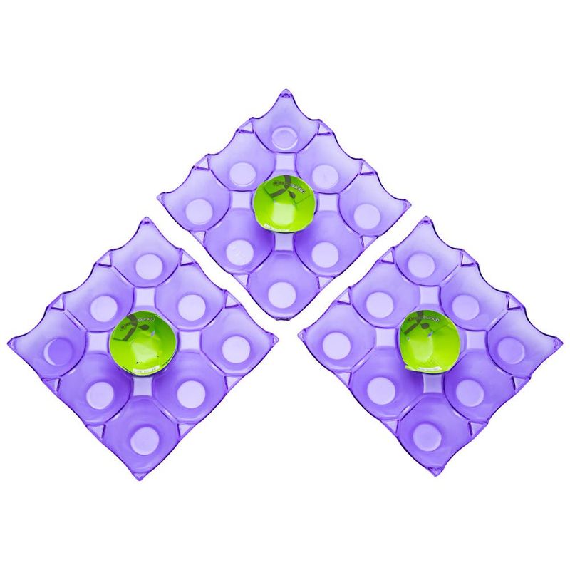 CASASUNCO - Set de 3 organizadores para huevos moradas