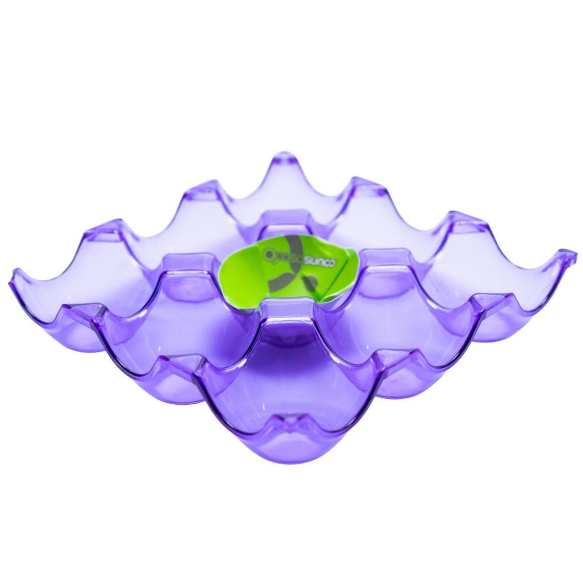 CASASUNCO - Set de 3 organizadores para huevos moradas