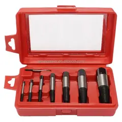 GENERICO - Kit Extractores De Tornillos Abollados,rotos,tuberia 8 Pzas