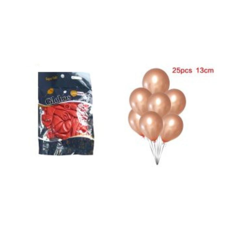 GENERICO - GLOBOS PERLADOS 13 CM 25 PCS