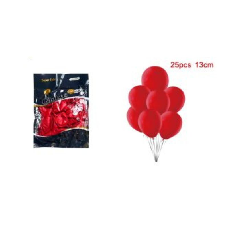 GENERICO - GLOBOS PERLADOS 13 CM 25 PCS