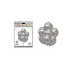 GENERICO - GLOBOS CROMADOS 30 CM 25 PCS