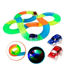 GENERICO - Autopista Luminosa Flexible Didáctica 165 piezas 240 cm
