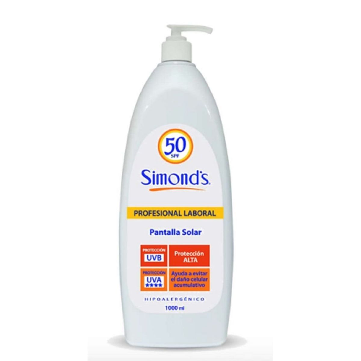 SIMONDS - Bloqueador Solar de Litro Simon´ds 1 litro factor 50