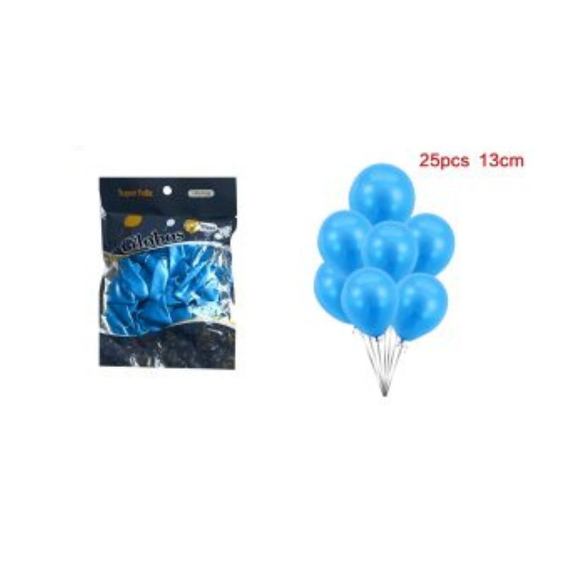 GENERICO - GLOBOS PERLADOS 13 CM 25 PCS