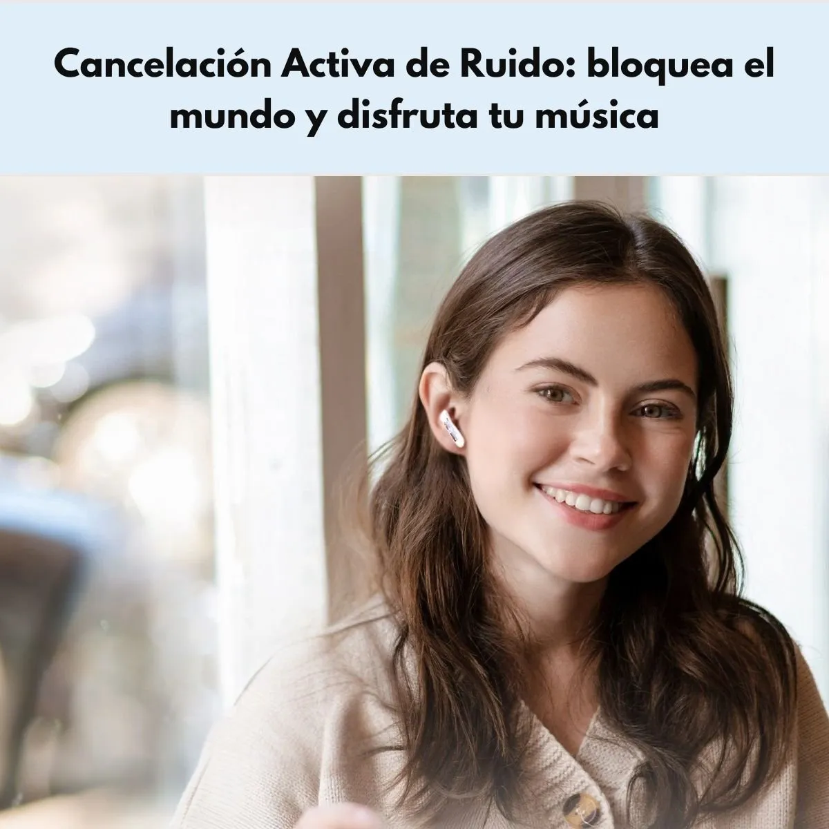 SOUNDPEATS - Audífonos Bluetooth SoundPEATS Air4 Pro ANC aptX Lossless Blanco