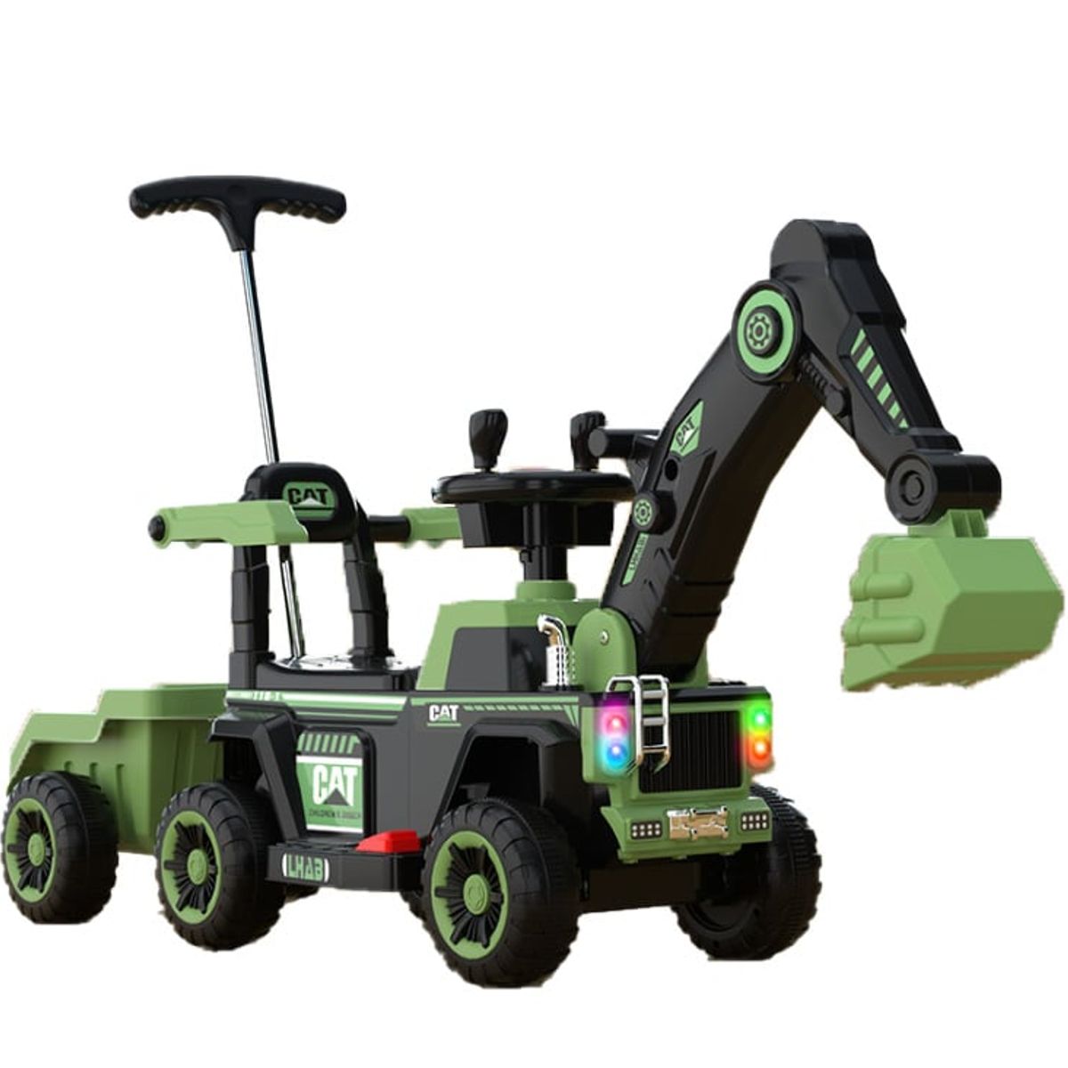 U BUY - Excavadora para niños coche juguete tamaño extra grandeVerde