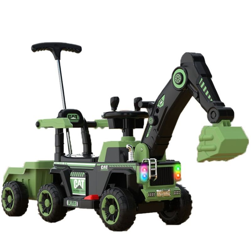 U BUY - Excavadora para niños coche juguete tamaño extra grandeVerde
